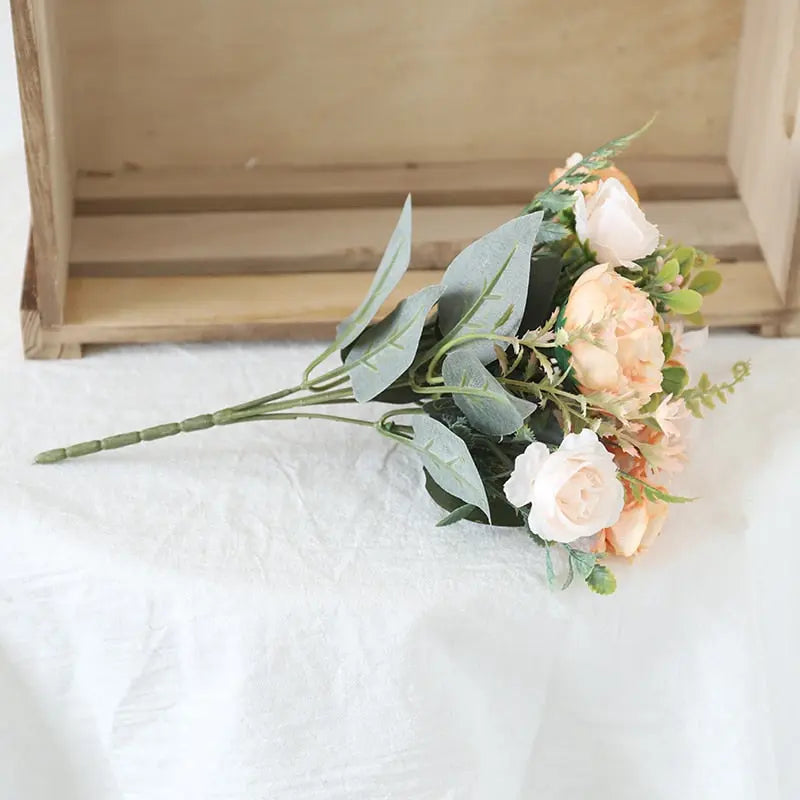 Faux Silk Roses Bouquet Decorfaure