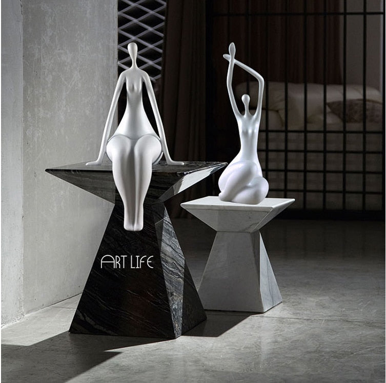 Yoga Woman Sculpture Decorfaure
