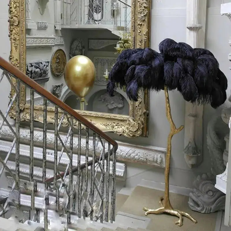 Kalimera Feather Floor/Table Lamp freeshipping - Decorfaure