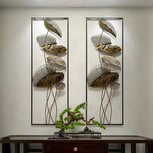 Lotus Leaf Wall Art freeshipping - Decorfaure