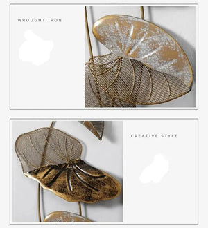 Lotus Leaf Wall Art freeshipping - Decorfaure