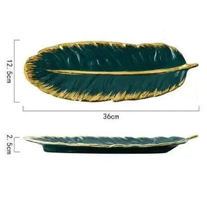 Luxe Platter with Gold Rim freeshipping - Decorfaure