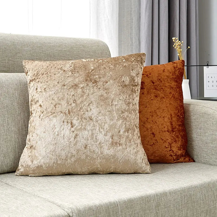 Mira Crushed Velvet Pillow Cover freeshipping - Decorfaure