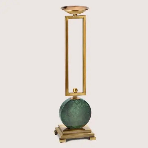 Modern Emerald Marble Candle Holder freeshipping - Decorfaure