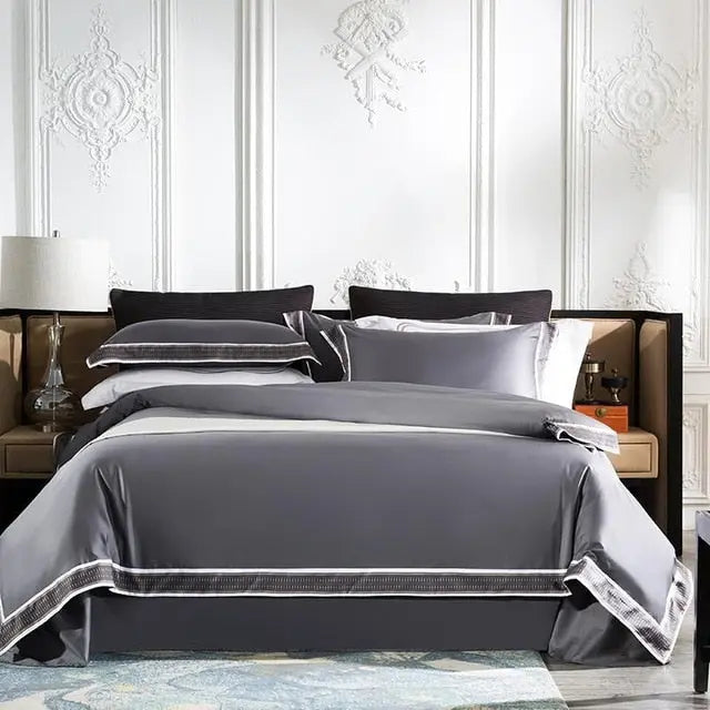 Mona Hotel Style Egyptian Cotton Duvet Set freeshipping - Decorfaure