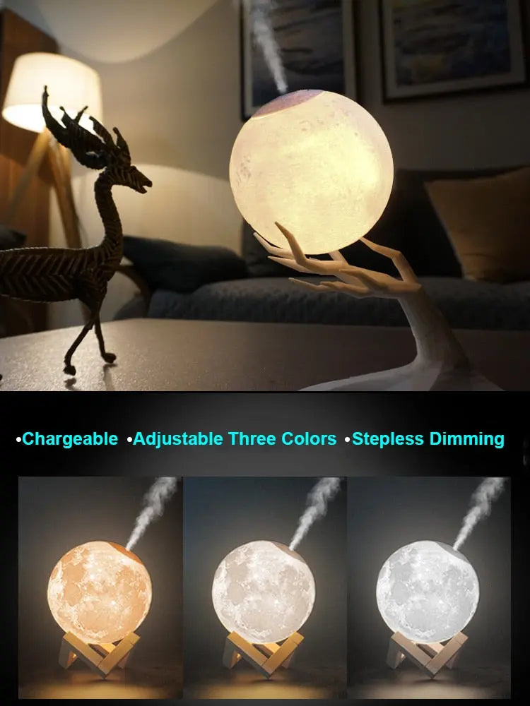 Moon Ultrasonic Air Humidifier freeshipping - Decorfaure