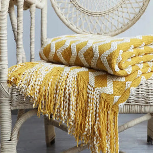Nordic Knitted Blanket Decorfaure