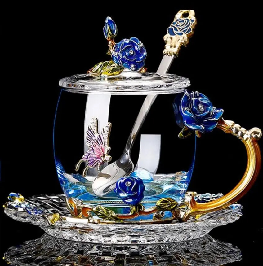 Rosace Handcrafted Tea Set freeshipping - Decorfaure