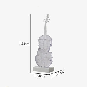 Abstract Violin Sculpture Decorfaure
