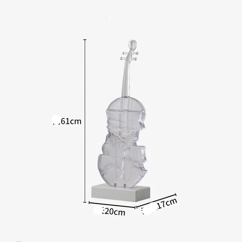 Abstract Violin Sculpture Decorfaure