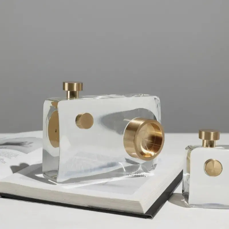 Crystal Camera Sculpture - Decorfaure