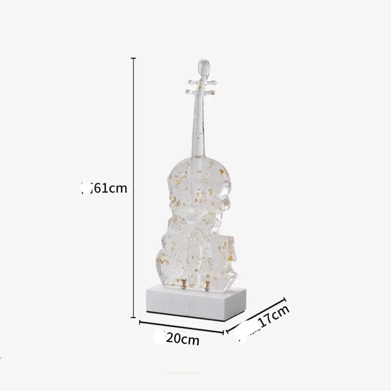 Abstract Violin Sculpture Decorfaure