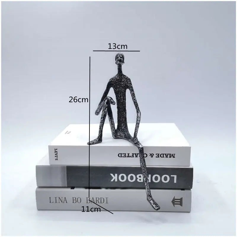 Metal Human Sculpture Decorfaure