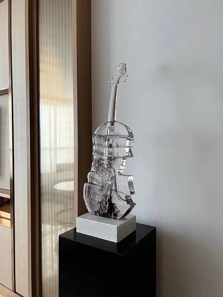 Abstract Violin Sculpture Decorfaure