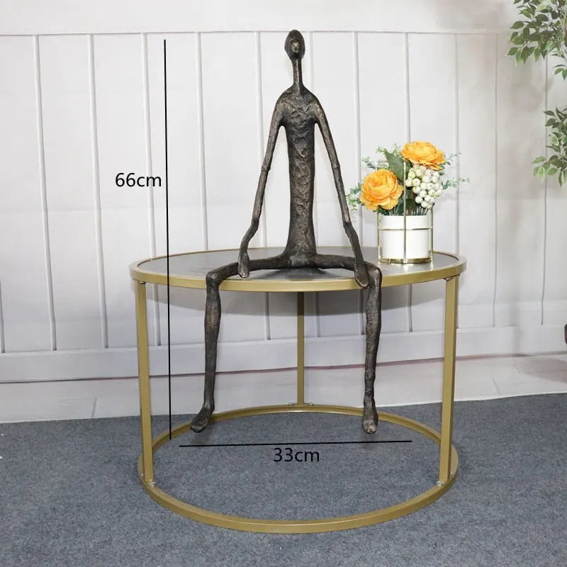 Metal Human Sculpture Decorfaure
