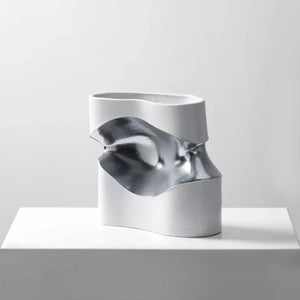 Ceramic  Curved Vase Decorfaure