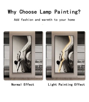 Dance Framed LED Wall Art Decorfaure