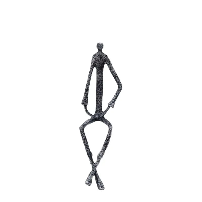 Metal Human Sculpture Decorfaure