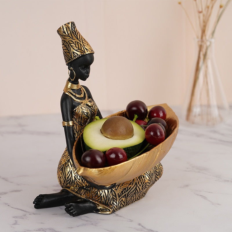 Woman Head Tray Decorfaure