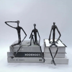 Metal Human Sculpture Decorfaure