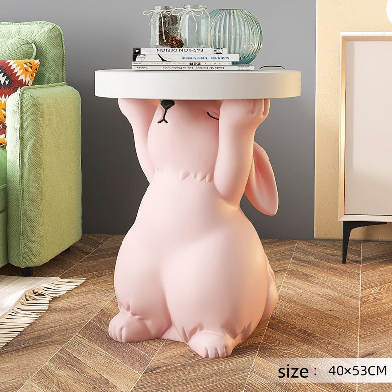 Rabbit Statue Table-Free Worldwide Shipping-30 Days Money-Back ...