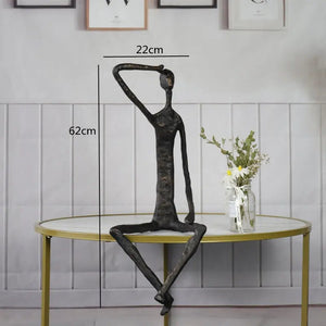 Metal Human Sculpture Decorfaure