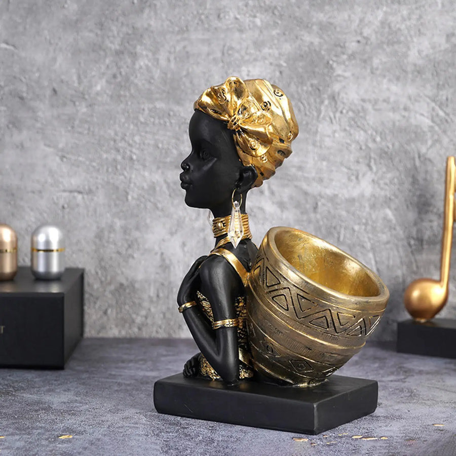 Mili African Art Sculpture Decorfaure