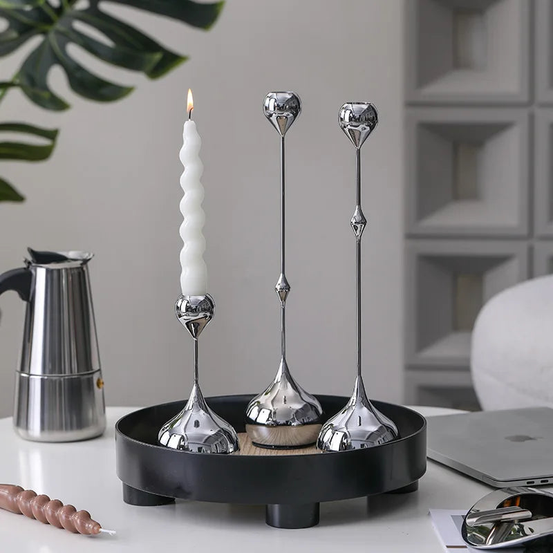 Silver Candle Holder Decorfaure UK