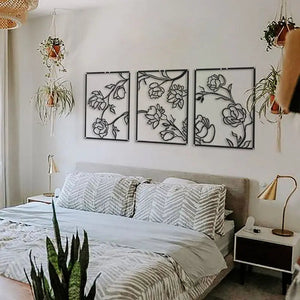 Flowers Metal Wall Art Decorfaure