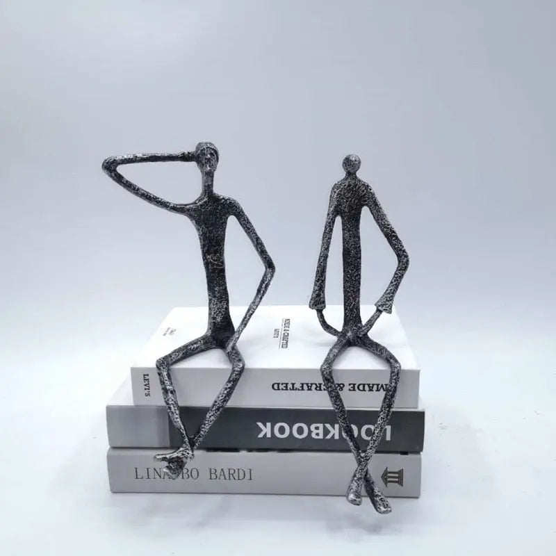 Metal Human Sculpture Decorfaure