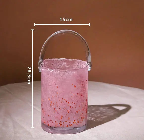 Glass Hand Bag Vase Decorfaure