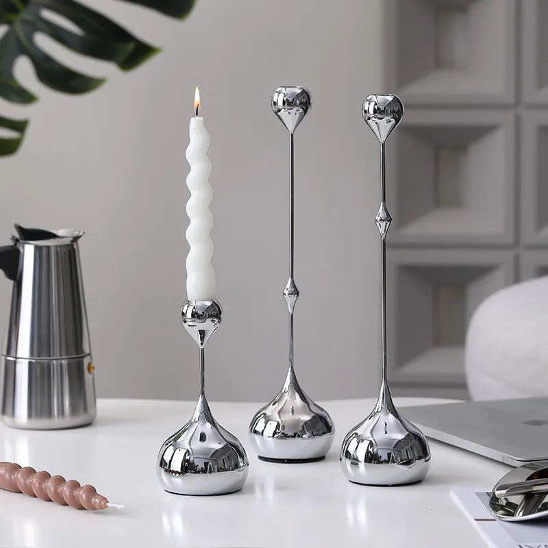 Silver Candle Holder Decorfaure UK