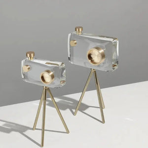 Crystal Camera Sculpture - Decorfaure