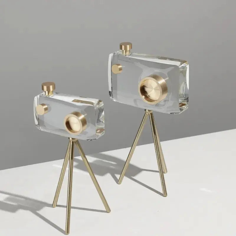 Crystal Camera Sculpture - Decorfaure