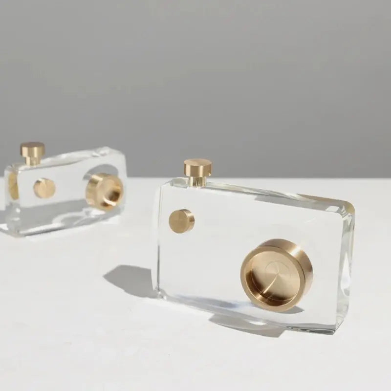 Crystal Camera Sculpture - Decorfaure