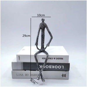 Metal Human Sculpture Decorfaure