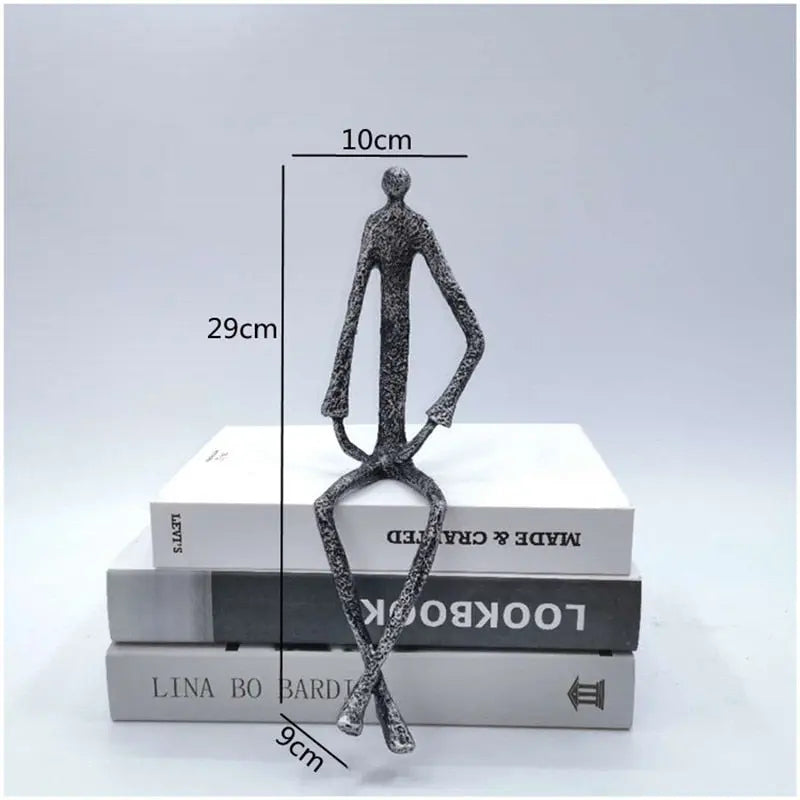 Metal Human Sculpture Decorfaure