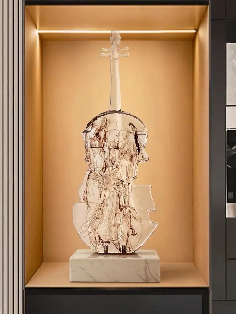 Abstract Violin Sculpture Decorfaure