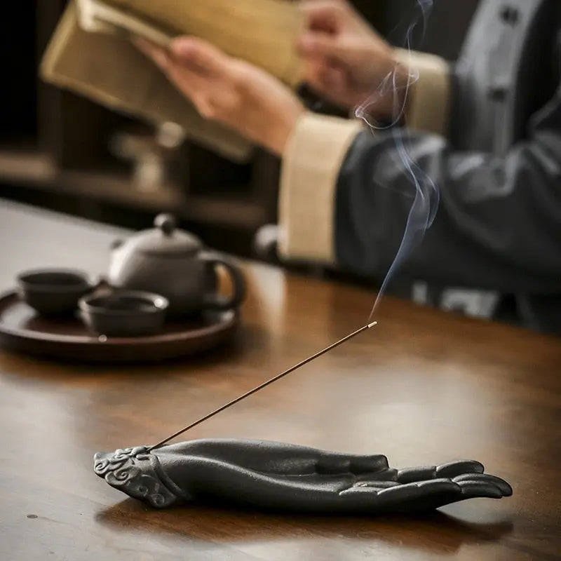 Buddha Hand Incense Burner Decorfaure