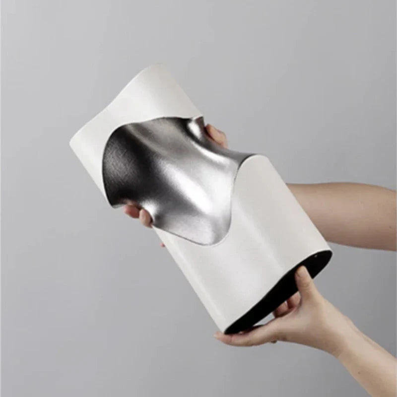 Ceramic  Curved Vase Decorfaure