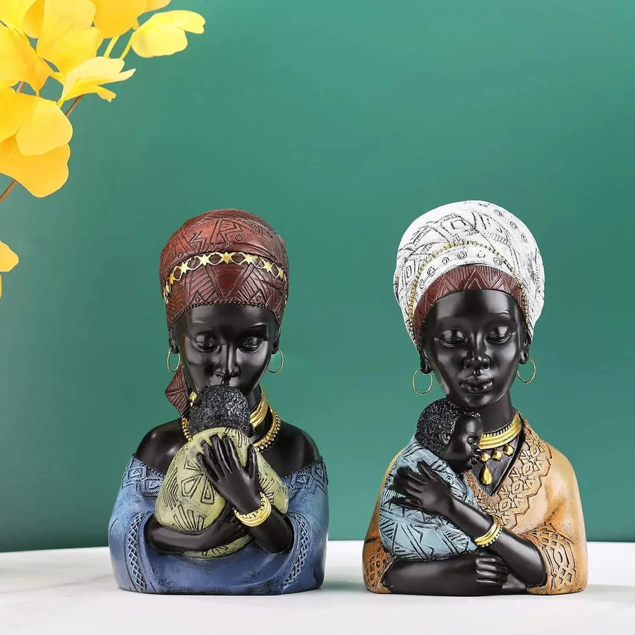 Maha African Women Statue Decorfaure