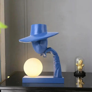 Hat Man Lamp Decorfaure