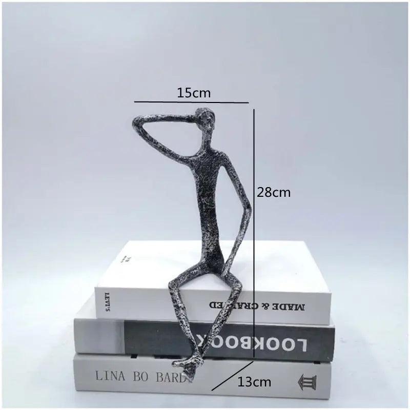 Metal Human Sculpture Decorfaure