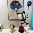 Load image into Gallery viewer, Striped Balloon Bear Statue Decorfaure UK
