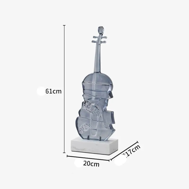 Abstract Violin Sculpture Decorfaure