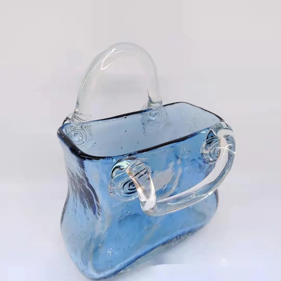 Glass Hand Bag Vase Decorfaure