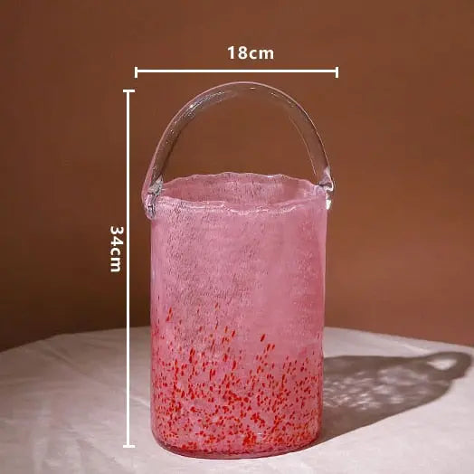Glass Hand Bag Vase Decorfaure