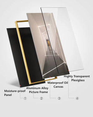 Dance Framed LED Wall Art Decorfaure