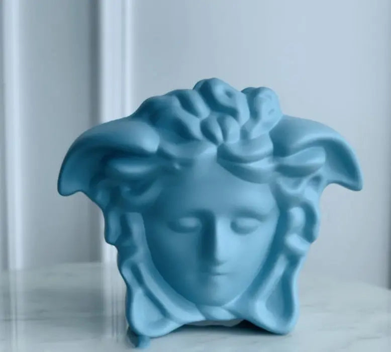 Medusa Human Face Vase Decorfaure