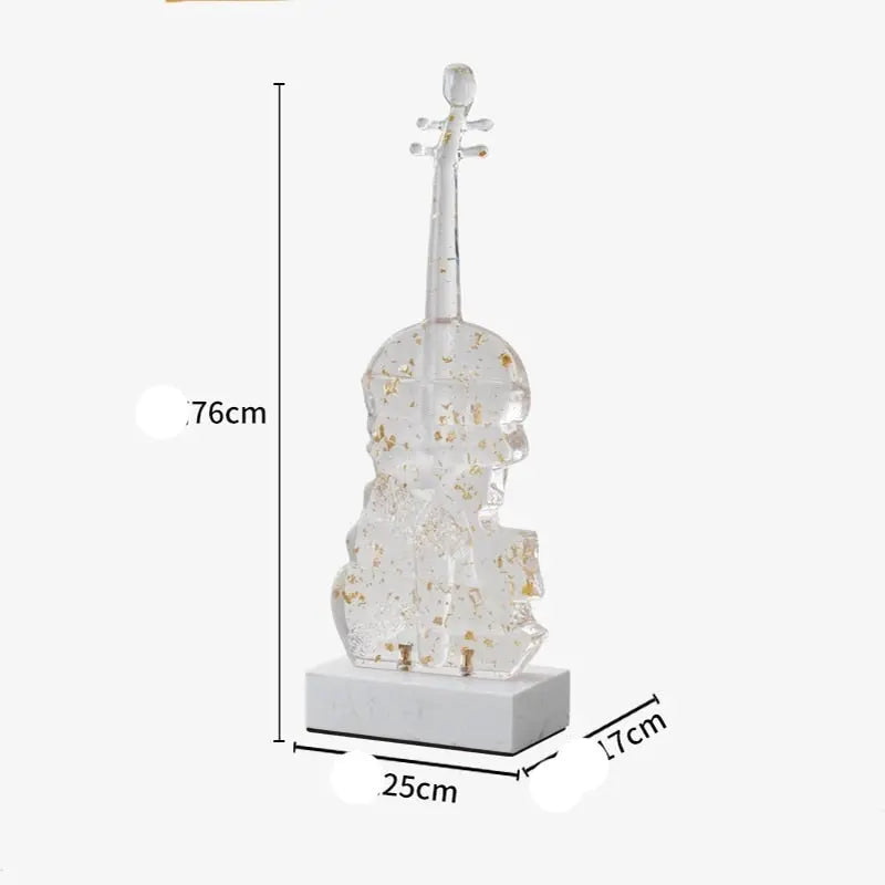 Abstract Violin Sculpture Decorfaure